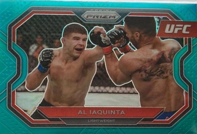 Al Iaquinta 2021 Panini Prizm UFC Base #102 Teal