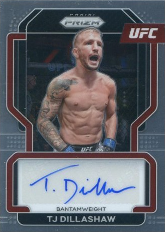 TJ Dillashaw 2022 Panini Prizm UFC Signatures #22 Black