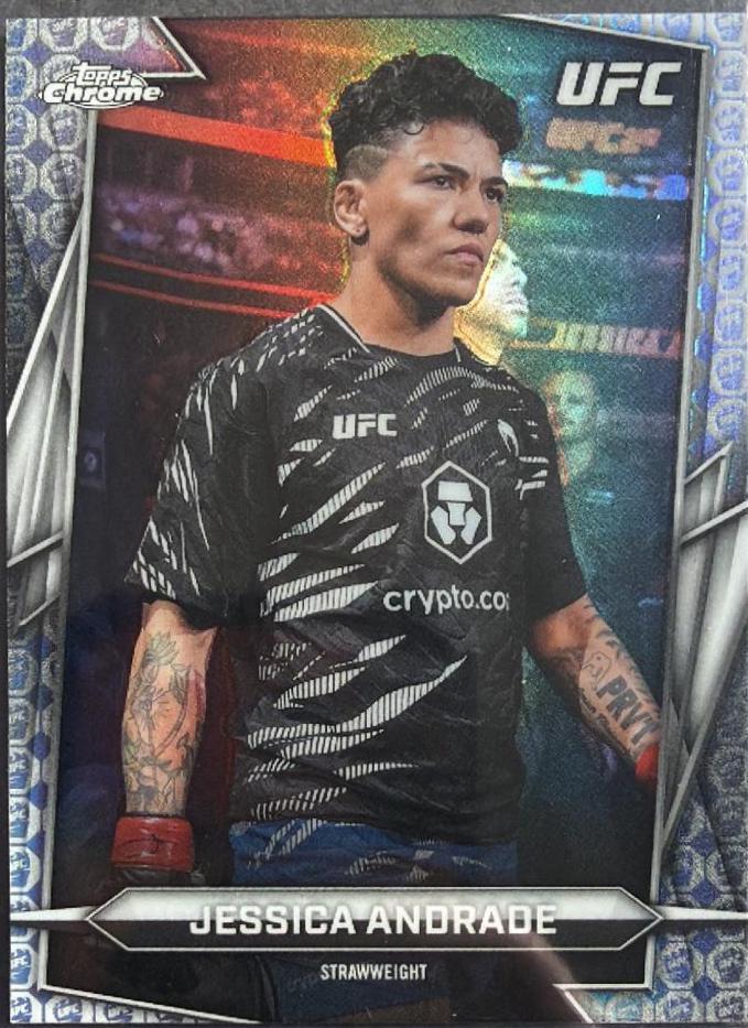 Jessica Andrade 2026 Topps Chrome UFC Base #138 UFC Glove Refractor