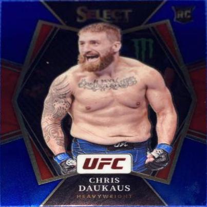 Chris Daukaus 2022 Panini Select UFC Premier Level #175 Blue Prizm