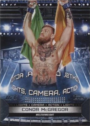 Conor McGregor 2024 Topps Knockout UFC Camera (Lights, Camera, Action) #CAM-6 Platinum