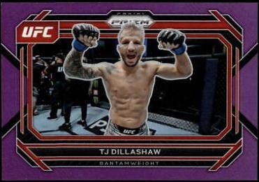 TJ Dillashaw 2023 Panini Prizm UFC Base #3 Purple