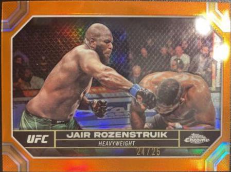 Jairzinho Rozenstruik 2024 Topps Chrome UFC Base #87 Orange Refractor