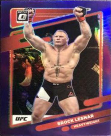 Brock Lesnar 2022 Panini Donruss Optic UFC Base #83 Purple