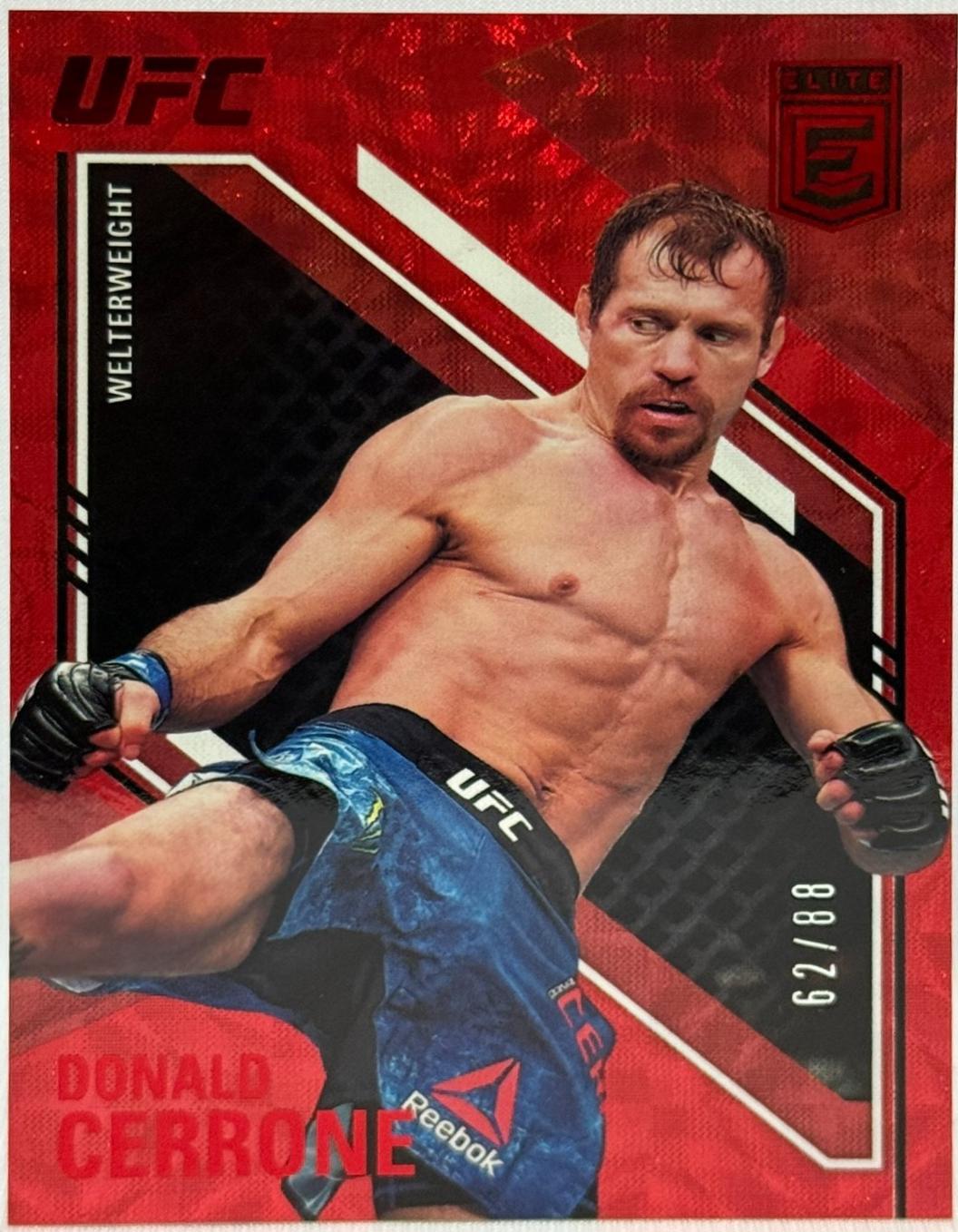 Donald Cerrone 2021 Panini Chronicles UFC Base Elite #157 Asia Red
