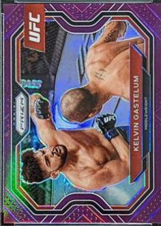 Kelvin Gastelum 2021 Panini Prizm UFC Base #161 Purple