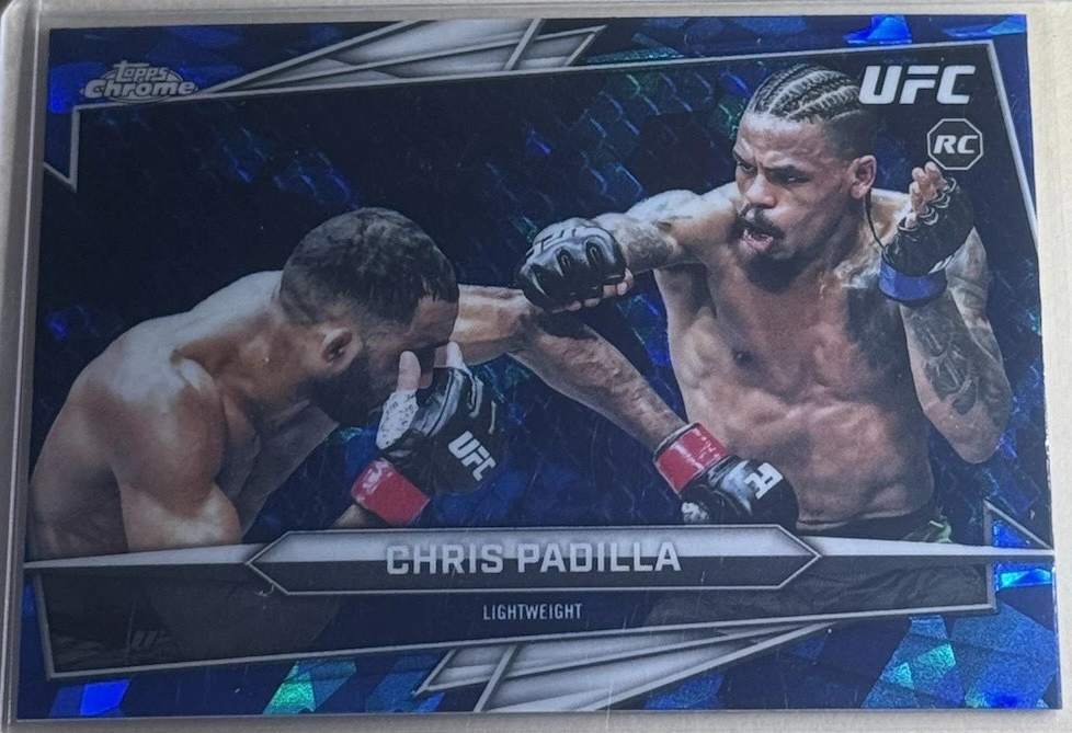 Chris Padilla 2026 Topps Chrome Sapphire UFC Base #111 Padparadscha Sapphire
