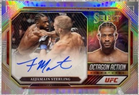 Aljamain Sterling 2023 Panini Select UFC Octagon Action Signatures #11 Disco