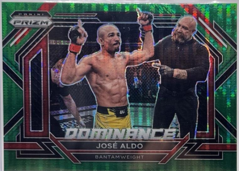 José Aldo 2023 Panini Prizm UFC Dominance #27 Green Pulsar