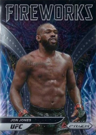 Jon Jones 2022 Panini Prizm UFC Fireworks #20 Black