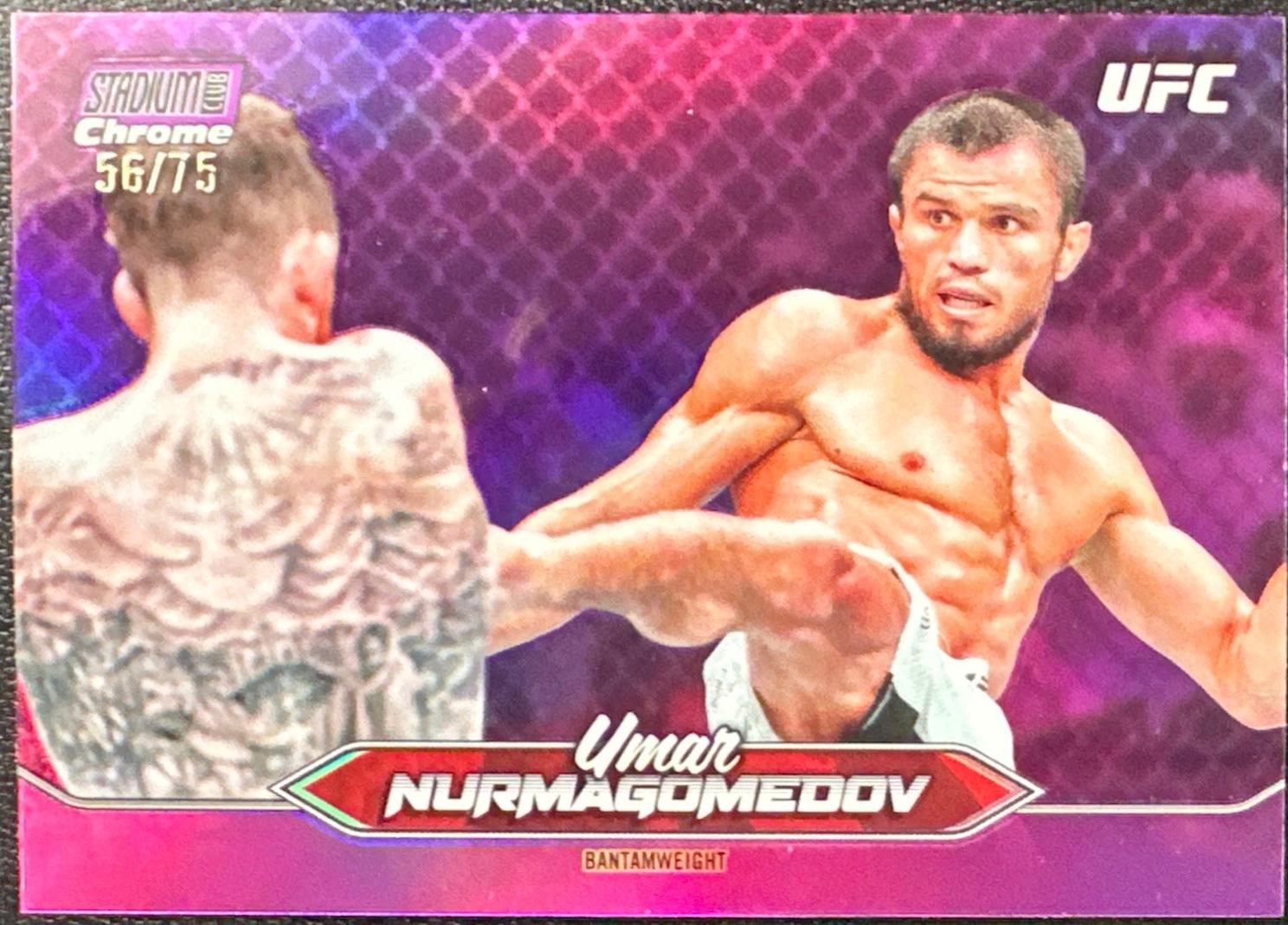 Umar Nurmagomedov 2025 Topps Stadium Club UFC Base Chrome #C-137 Purple Refractor