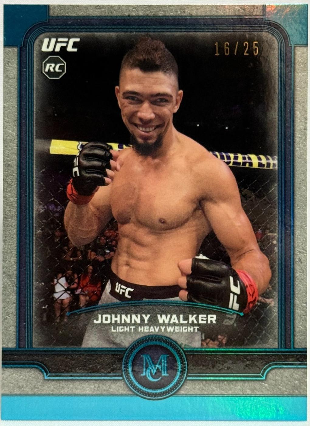 Johnny Walker 2019 Topps UFC Museum Collection Base #18 Canvas