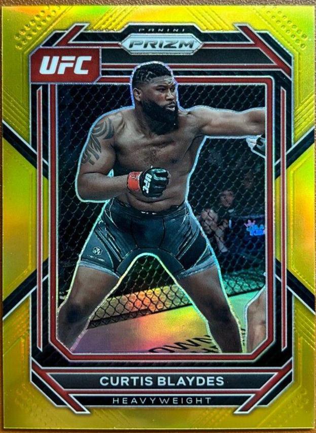 Curtis Blaydes 2023 Panini Prizm UFC Base #135 Gold