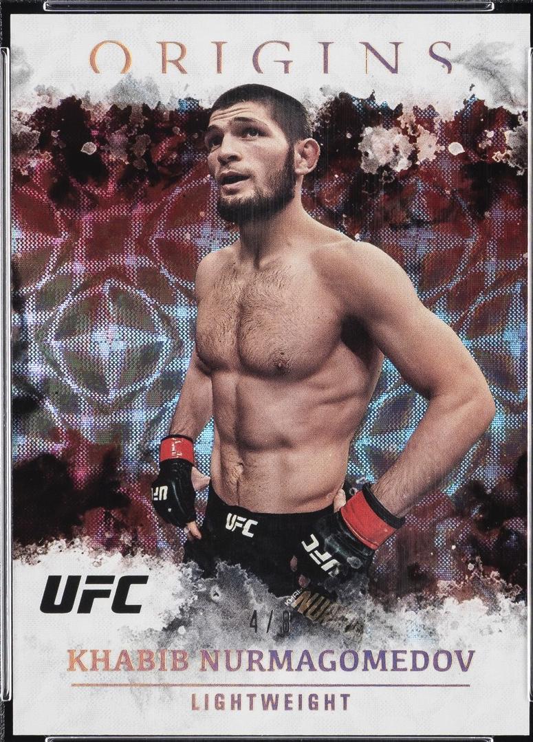 Khabib Nurmagomedov 2021 Panini Chronicles UFC Base Origins #40 Asia Gold