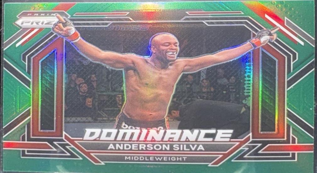 Anderson Silva 2023 Panini Prizm UFC Dominance #25 Green