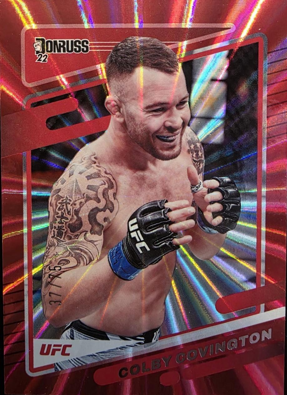 Colby Covington 2022 Panini Donruss UFC Base #17 Red