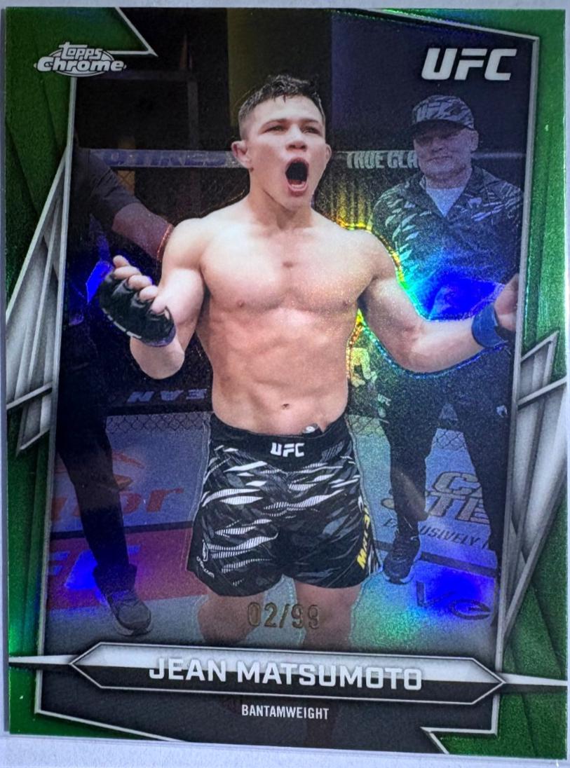 Jean Matsumoto 2026 Topps Chrome UFC Base #28 Green Refractor