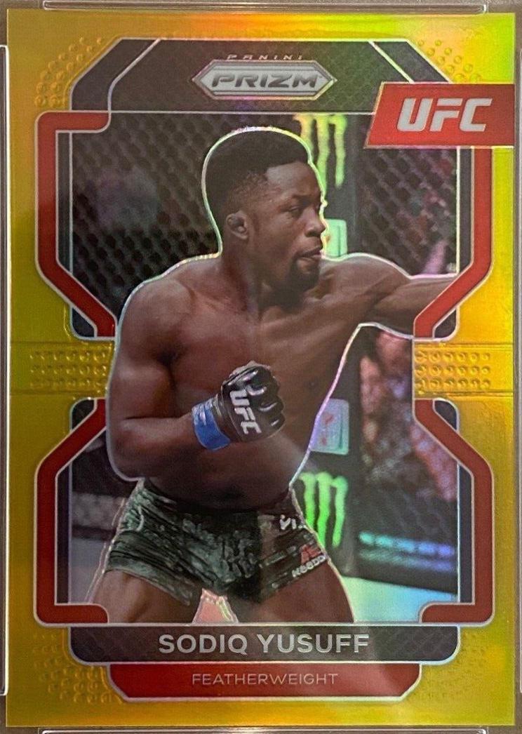 Sodiq Yusuff 2022 Panini Prizm UFC Base #192 Gold