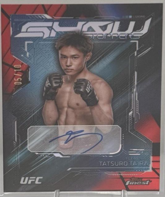 Tatsuro Taira 2025 Topps Finest UFC Showstopper Autographs #SSA-TT Red Black Vapor Refractor