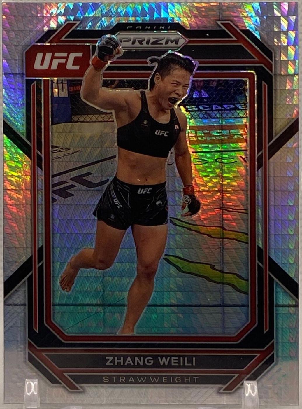 Zhang Weili 2023 Panini Prizm UFC Base #198 Hyper