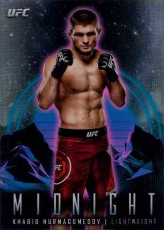 Khabib Nurmagomedov 2024 Topps Midnight UFC Base #50 Black Light