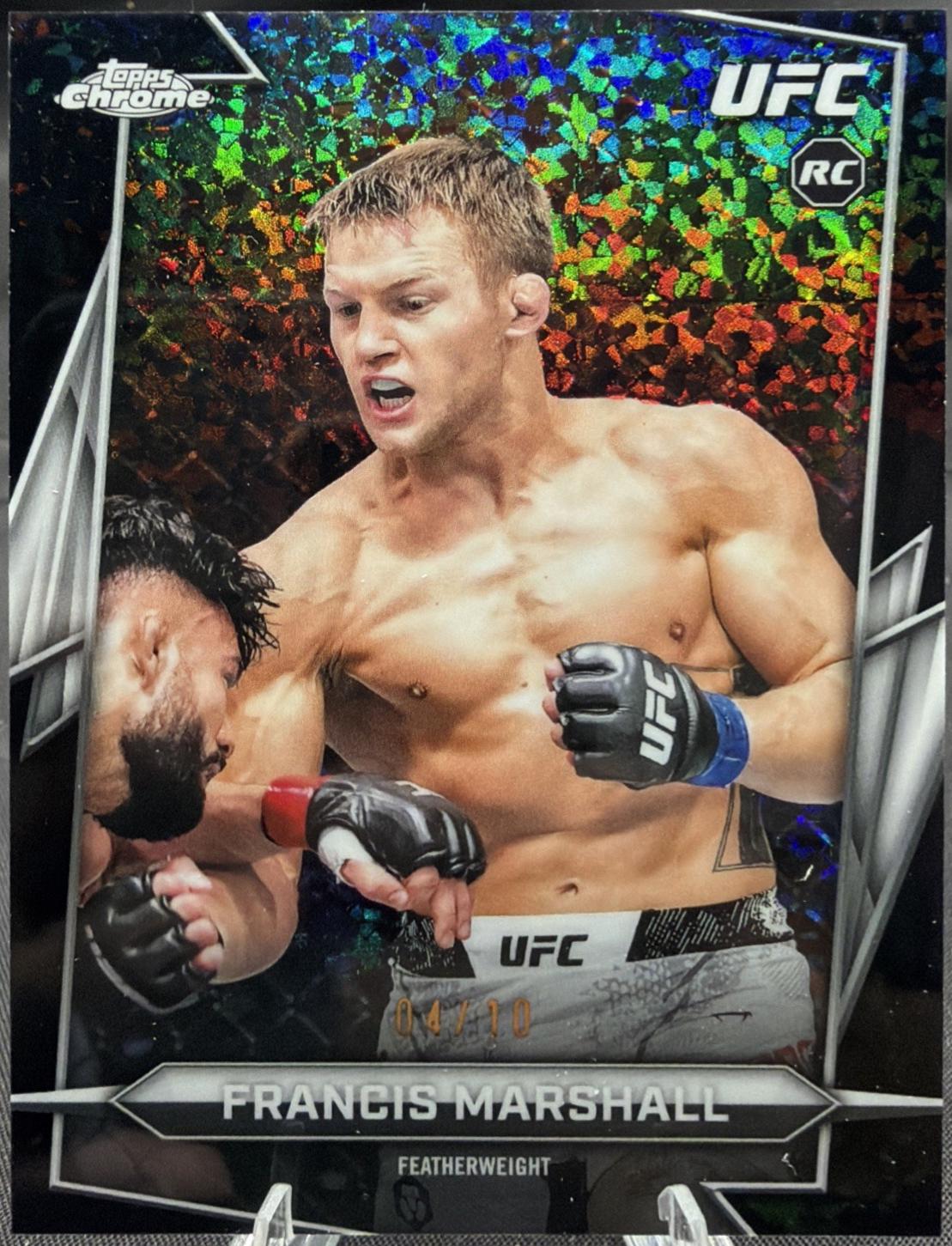 Francis Marshall 2026 Topps Chrome UFC Base #99 Black Refractor