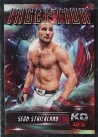 Sean Strickland 2025 Topps Knockout UFC Inception #IN-96 Platinum