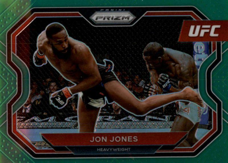 Jon Jones 2021 Panini Prizm UFC Base #101 Green