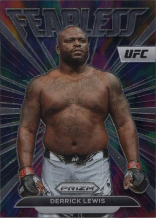 Derrick Lewis 2023 Panini Prizm UFC Fearless #26 White Sparkle
