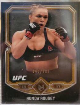 Ronda Rousey 2017 Topps Museum Collection UFC Base #15 Copper