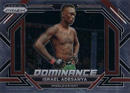 Israel Adesanya 2023 Panini Prizm UFC Dominance #19 Gold