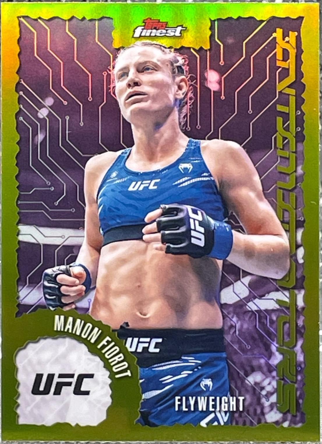 Manon Fiorot 2025 Topps Finest UFC Intimidators #IT-12 Refractor