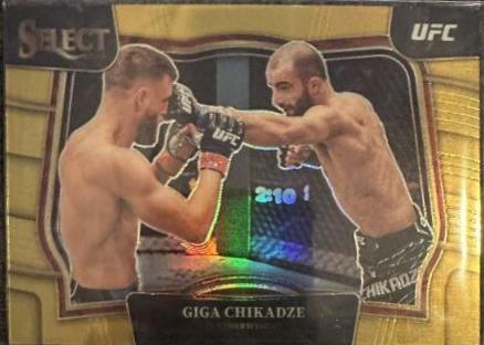 Giga Chikadze 2023 Panini Select UFC Octagonside #210 Gold