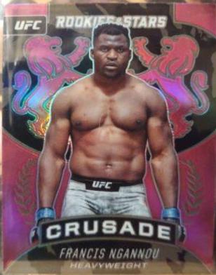 Francis Ngannou 2021 Panini Chronicles UFC Base Crusade #230 Pink
