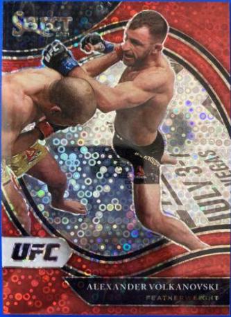 Alexander Volkanovski 2021 Panini Select UFC Octagonside #246 Red Disco