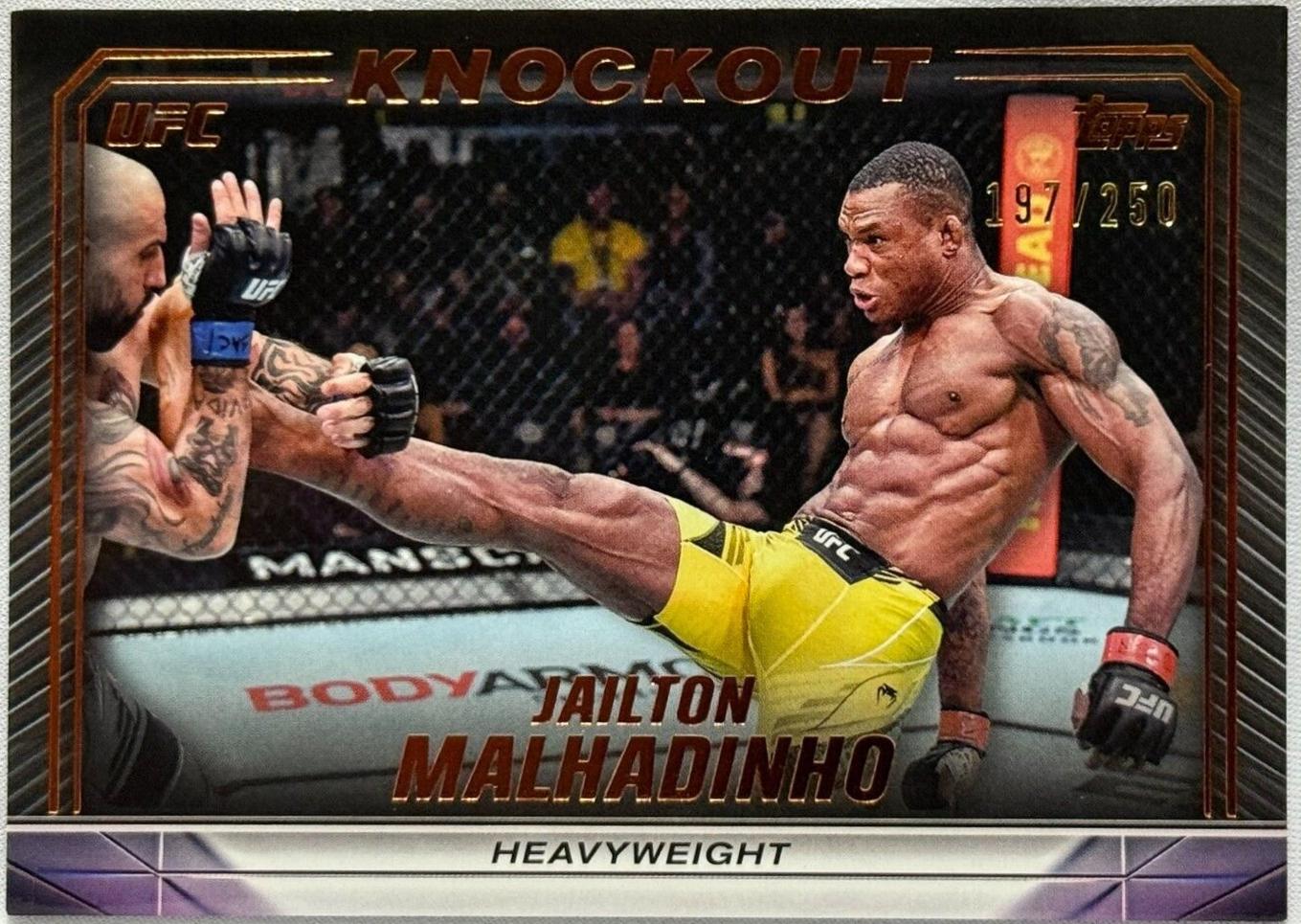 Jailton Almeida 2024 Topps Knockout UFC Base #75 Bronze