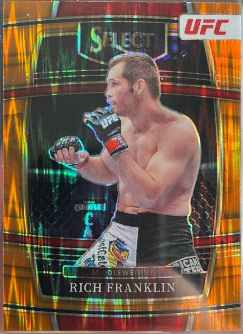 Rich Franklin 2022 Panini Select UFC Concourse #72 Orange Flash