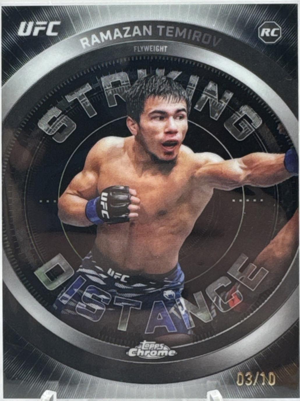 Ramazan Temirov 2026 Topps Chrome UFC Striking Distance #SD-16 Black Refractor