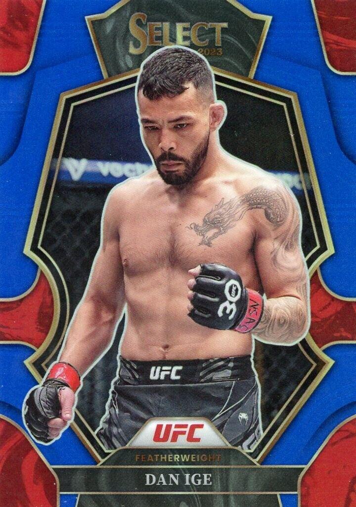 Dan Ige 2023 Panini Select UFC Premier Level #122 Blue Disco