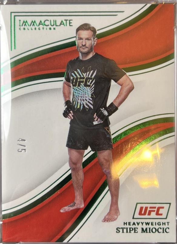 Stipe Miocic 2023 Panini Immaculate Collection UFC Base #3 Green