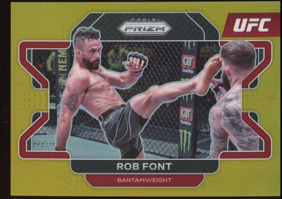 Rob Font 2022 Panini Prizm UFC Base #20 Gold