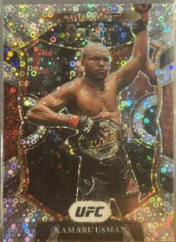 Kamaru Usman 2021 Panini Select UFC Octagonside #228 Disco