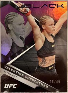 Valentina Shevchenko 2022 Panini Chronicles UFC Base Black #206 Platinum