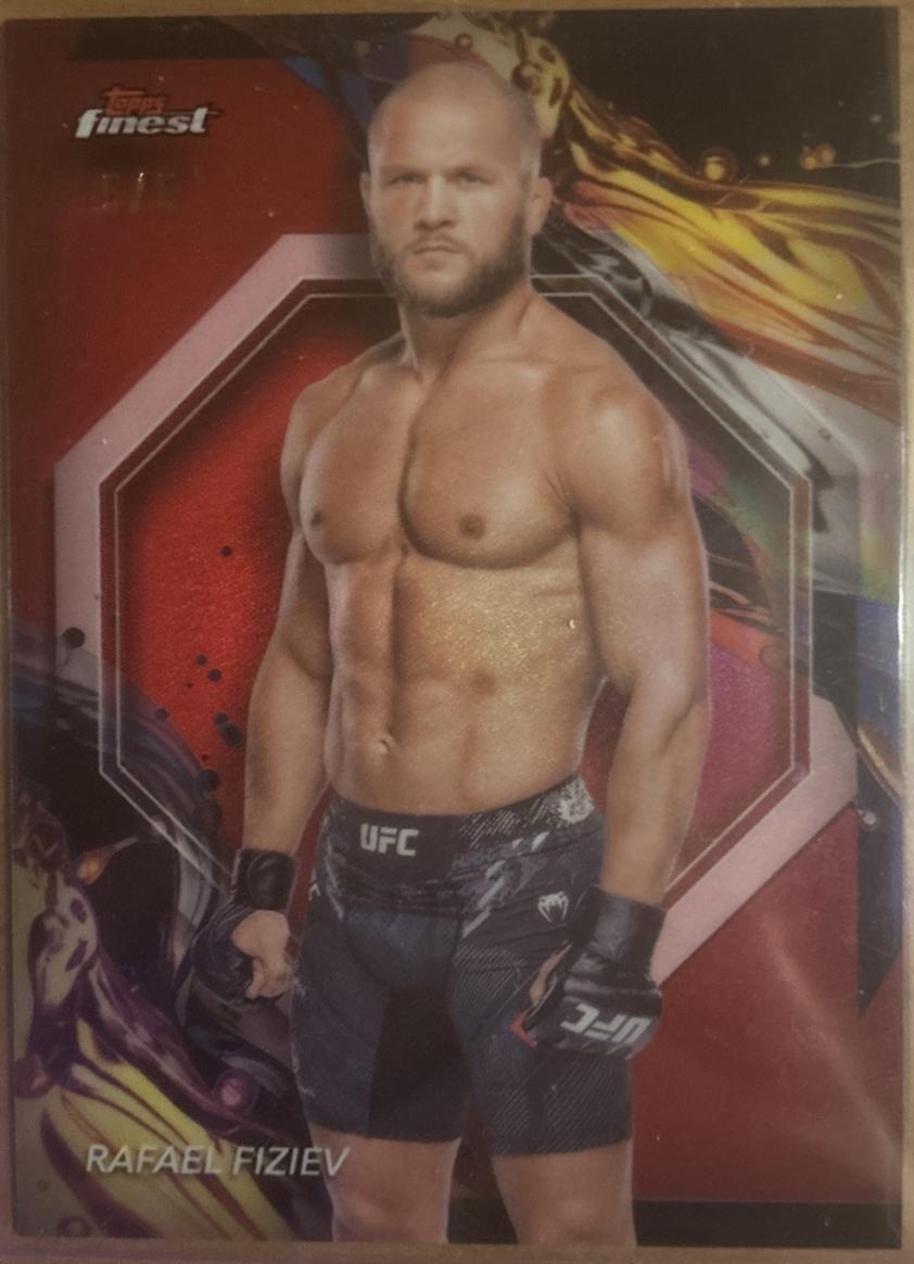 Rafael Fiziev 2024 Topps Finest UFC Base Uncommon #156 Gold Refractor