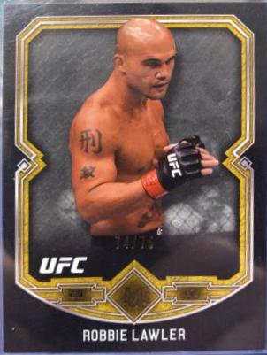 Robbie Lawler 2017 Topps Museum Collection UFC Base #35 Gold