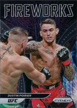 Dustin Poirier 2022 Panini Prizm UFC Fireworks #10 Black