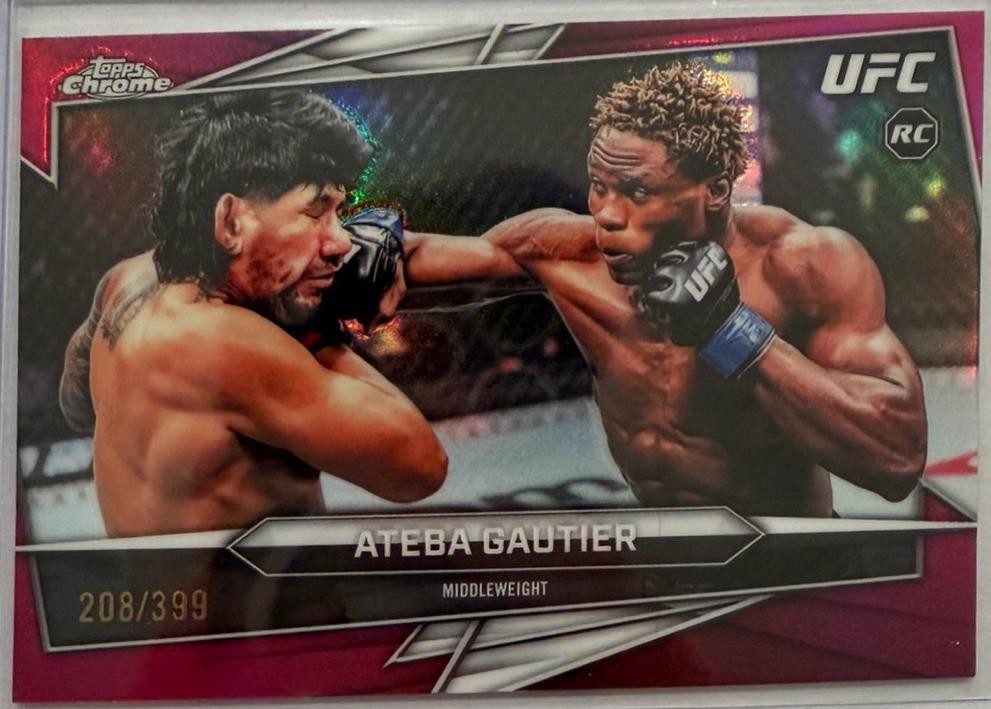 Ateba Gautier 2026 Topps Chrome UFC Base #7 Magenta Refractor