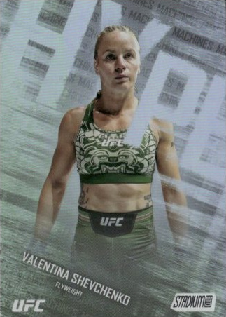 Valentina Shevchenko 2025 Topps Stadium Club UFC Hype Machines #HM-7 Gold Rainbow