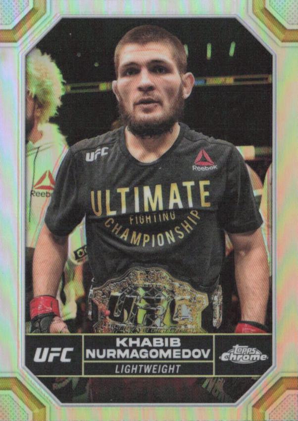 Khabib Nurmagomedov 2024 Topps Chrome UFC Base #112 Refractor
