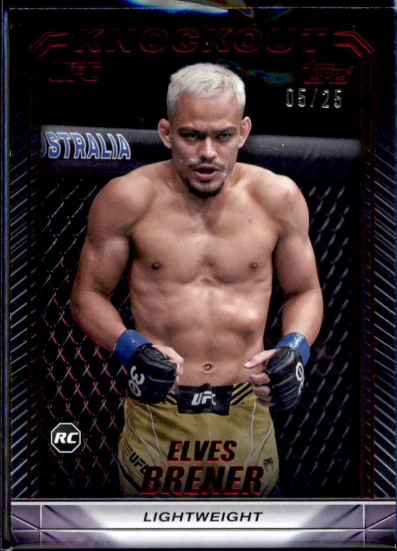Elves Brener 2024 Topps Knockout UFC Base #80 Red